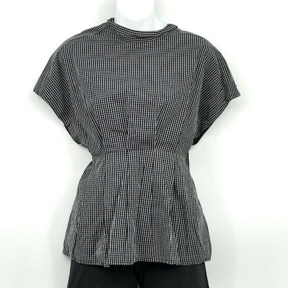 Fame And Partners Sebastian Top Pleated Checkered - Picture 4 of 8